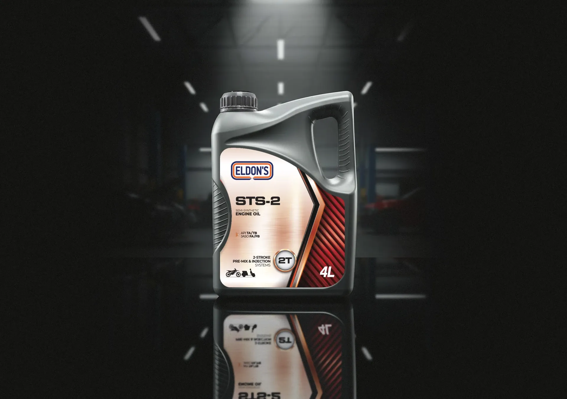 car oil label design