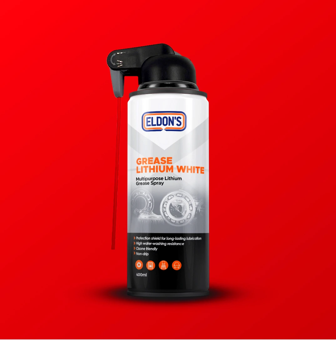 Label design for Penetrating Oil & Grease Lithium White