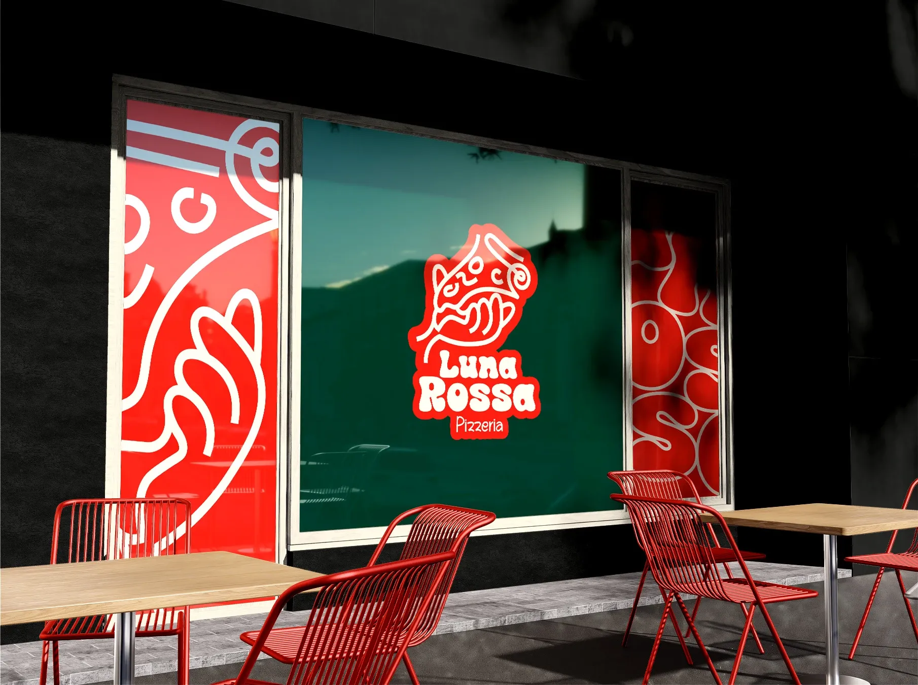 Italian pizzeria branding