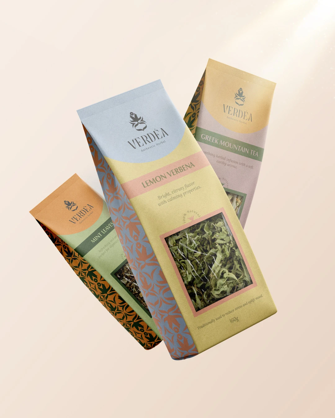 modern herbal tea packaging design