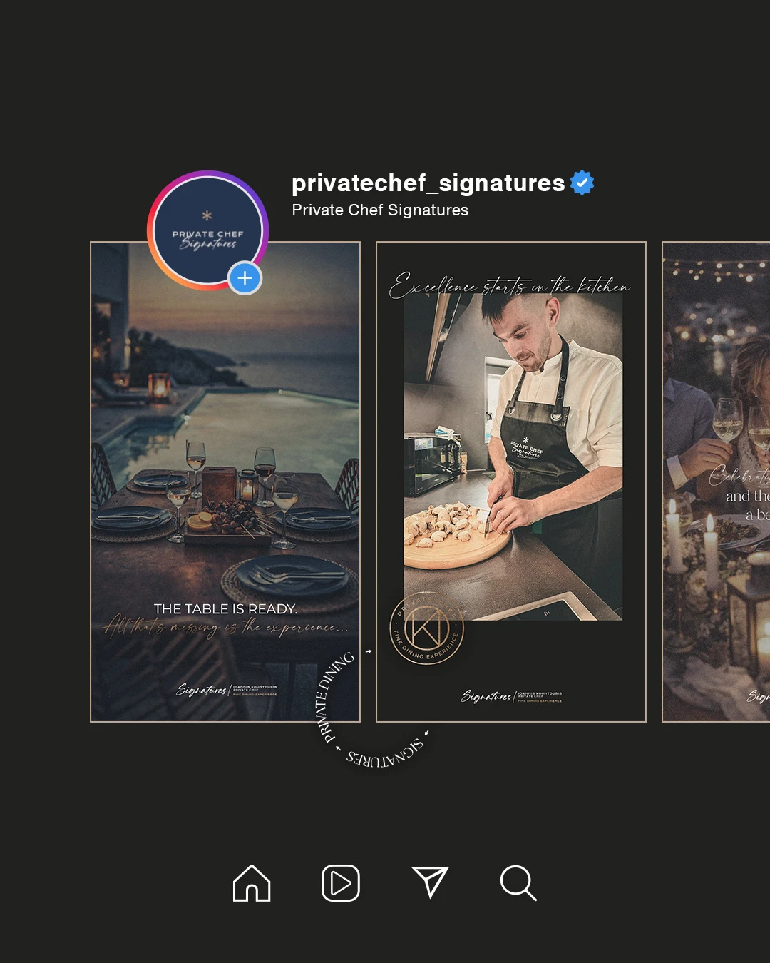 private chef story design