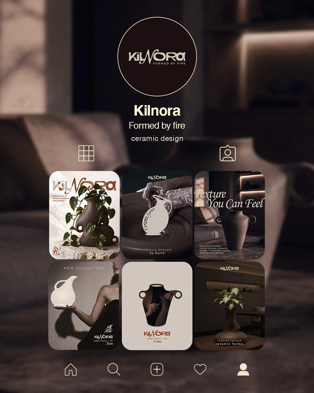 social media for ceramic brand