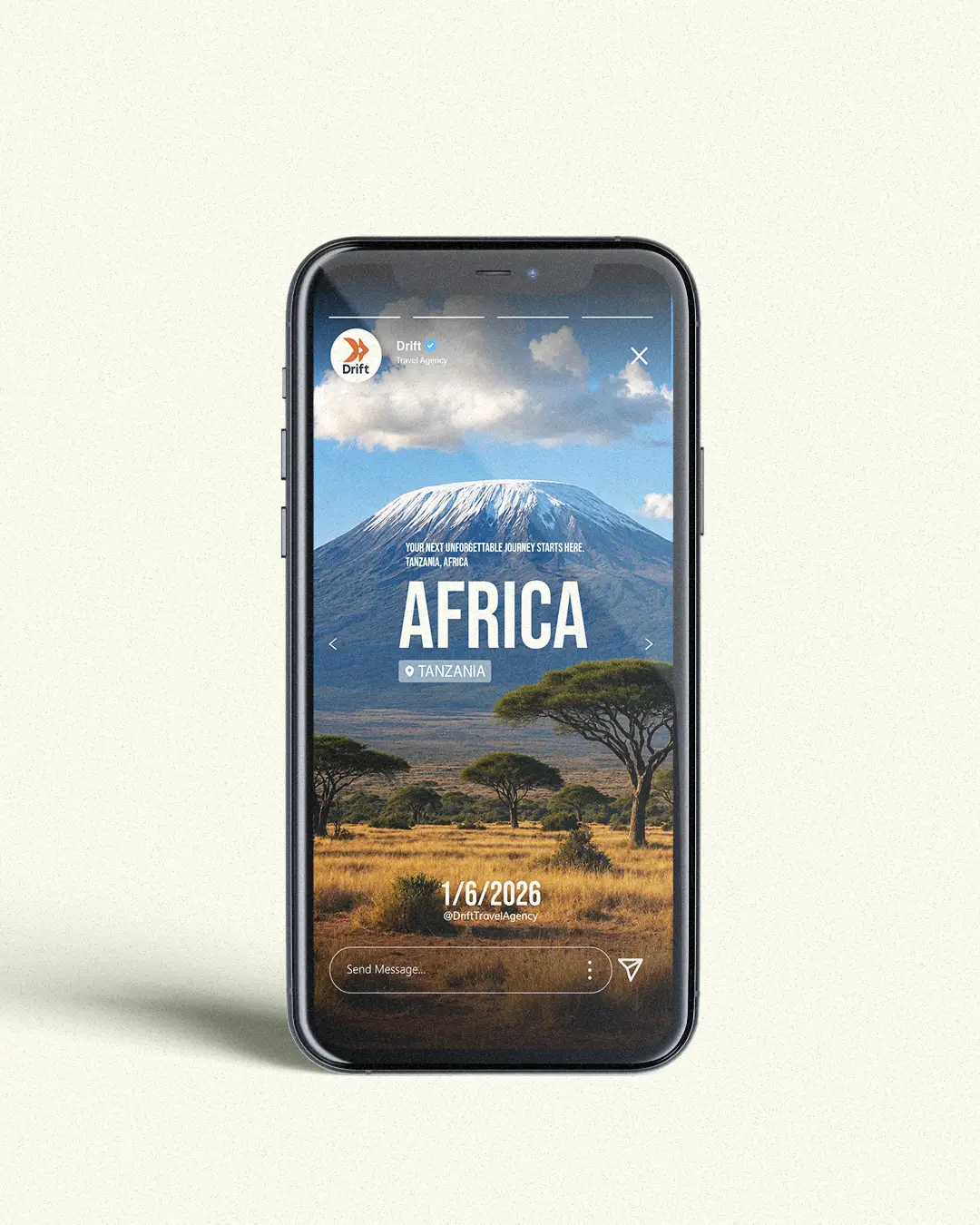 travel social media design