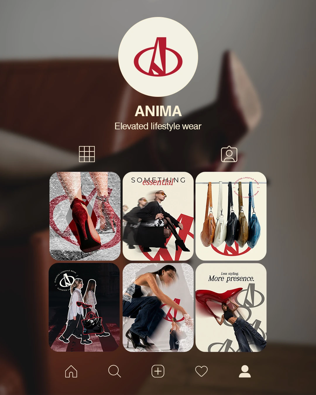 social media design for fashion brand