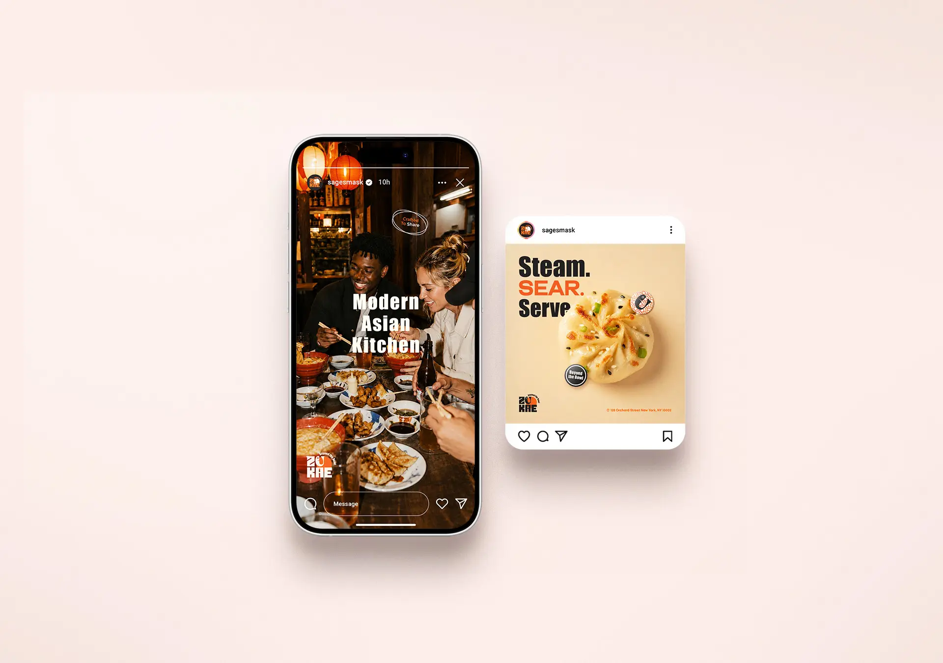 Asian Food social media