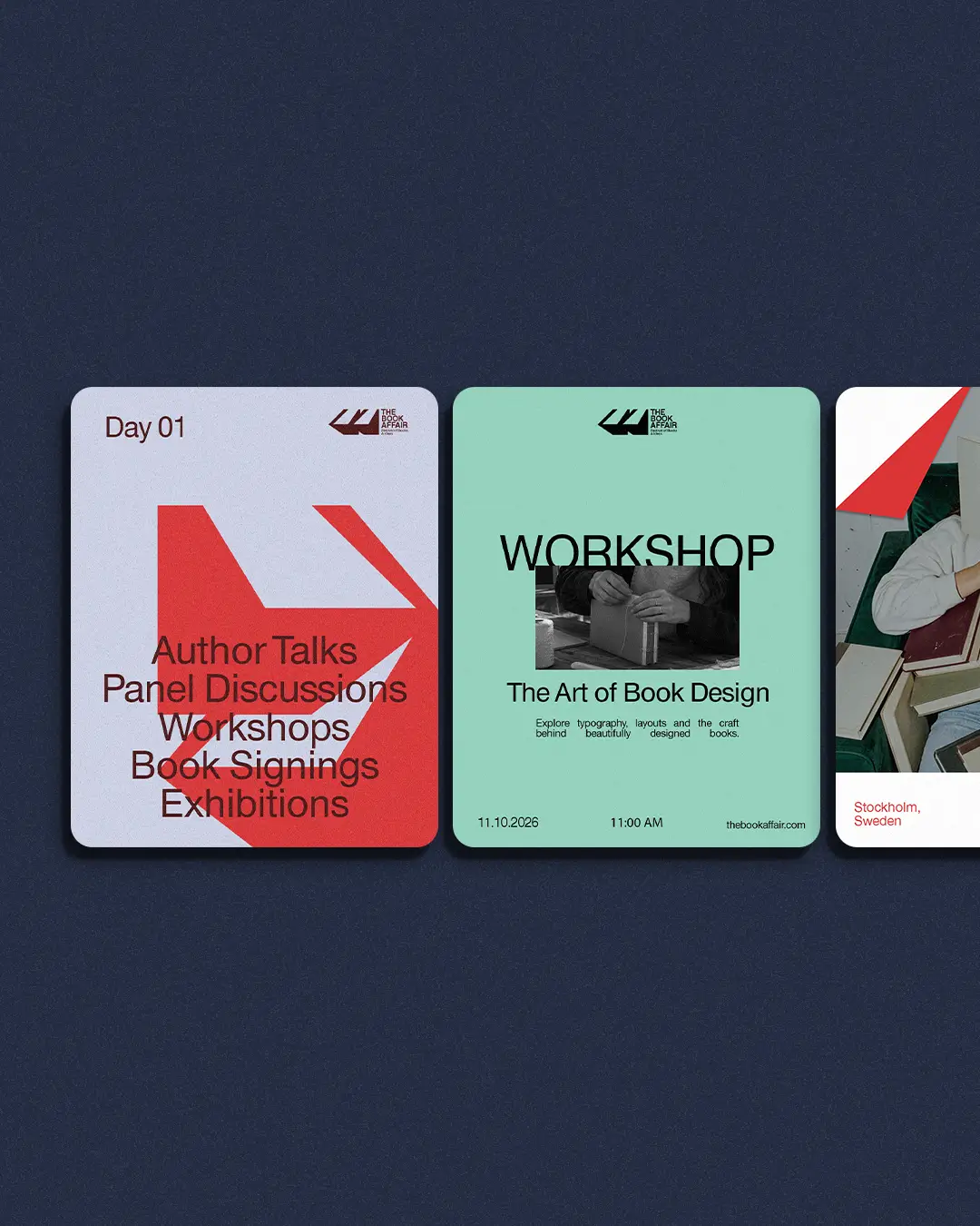 book social media design