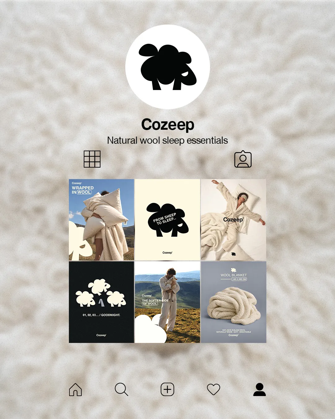 Sleep Essentials social media design